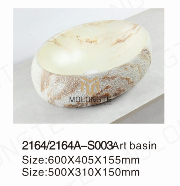 Ceramic basin countertop 2164-S003 2164A-S003