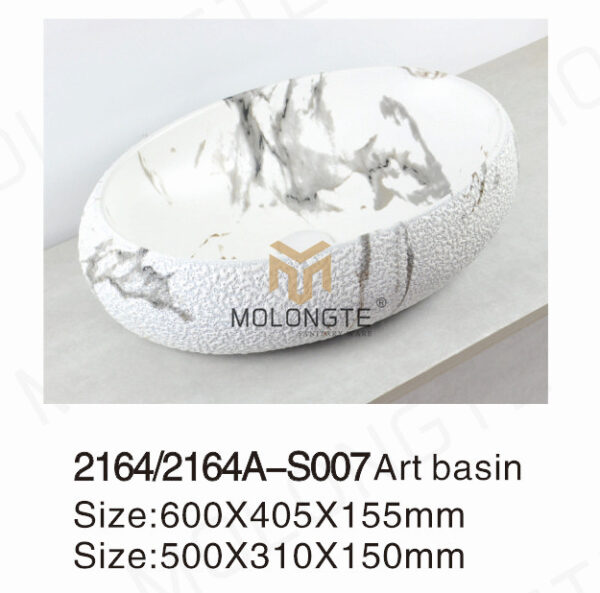 Ceramic basin countertop 2164-S007 2164A-S007