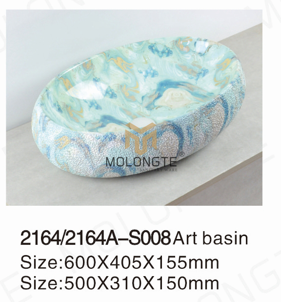 Ceramic basin countertop 2164-S008 2164A-S008