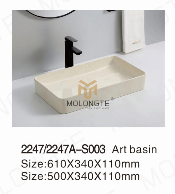 Ceramic basin countertop 2247-S003 2247A-S003