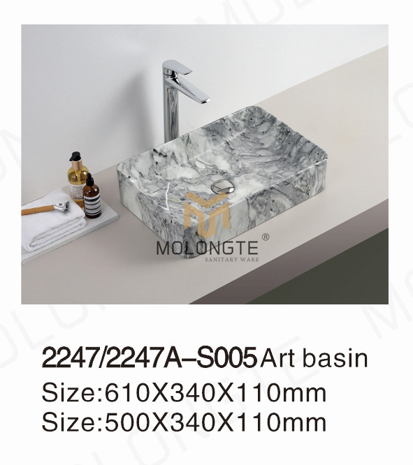 Ceramic basin countertop 2247-S005 2247A-S005