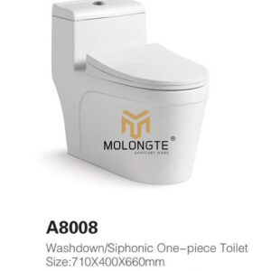One piece toilet A8008