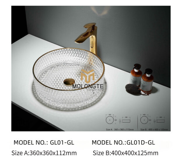 Glass basin GL01-GL GL01D-GL